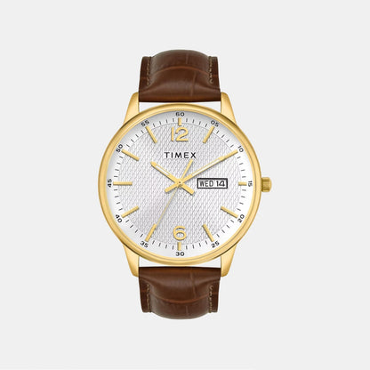 Timex Trendline Men Quartz Dial Analog Leather Watch Twtg12109