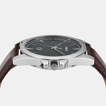 Timex Trendline Men Quartz Dial Analog Leather Watch Twtg12700