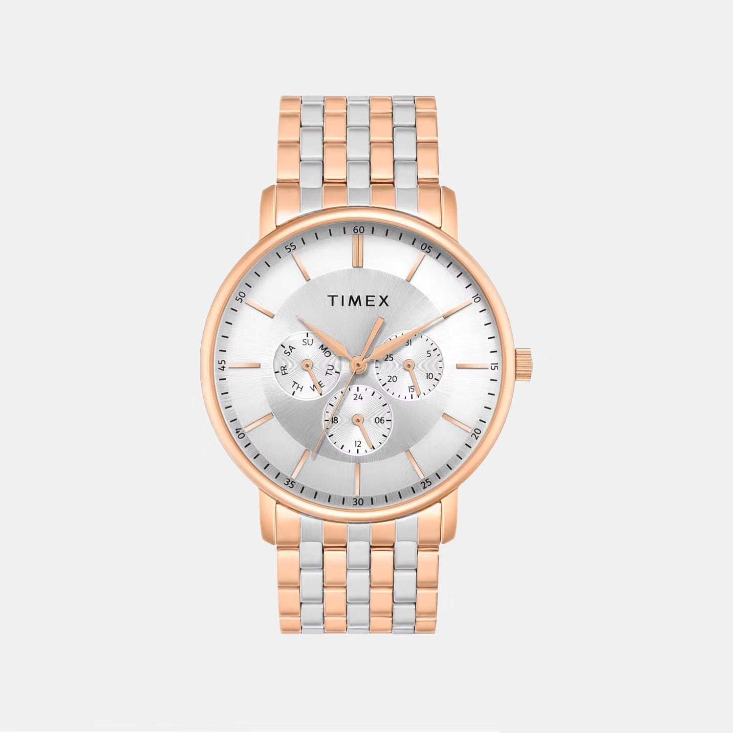 Timex Trendline Men Quartz Dial Multi-Function Stainless Steel Watch Twtg12805