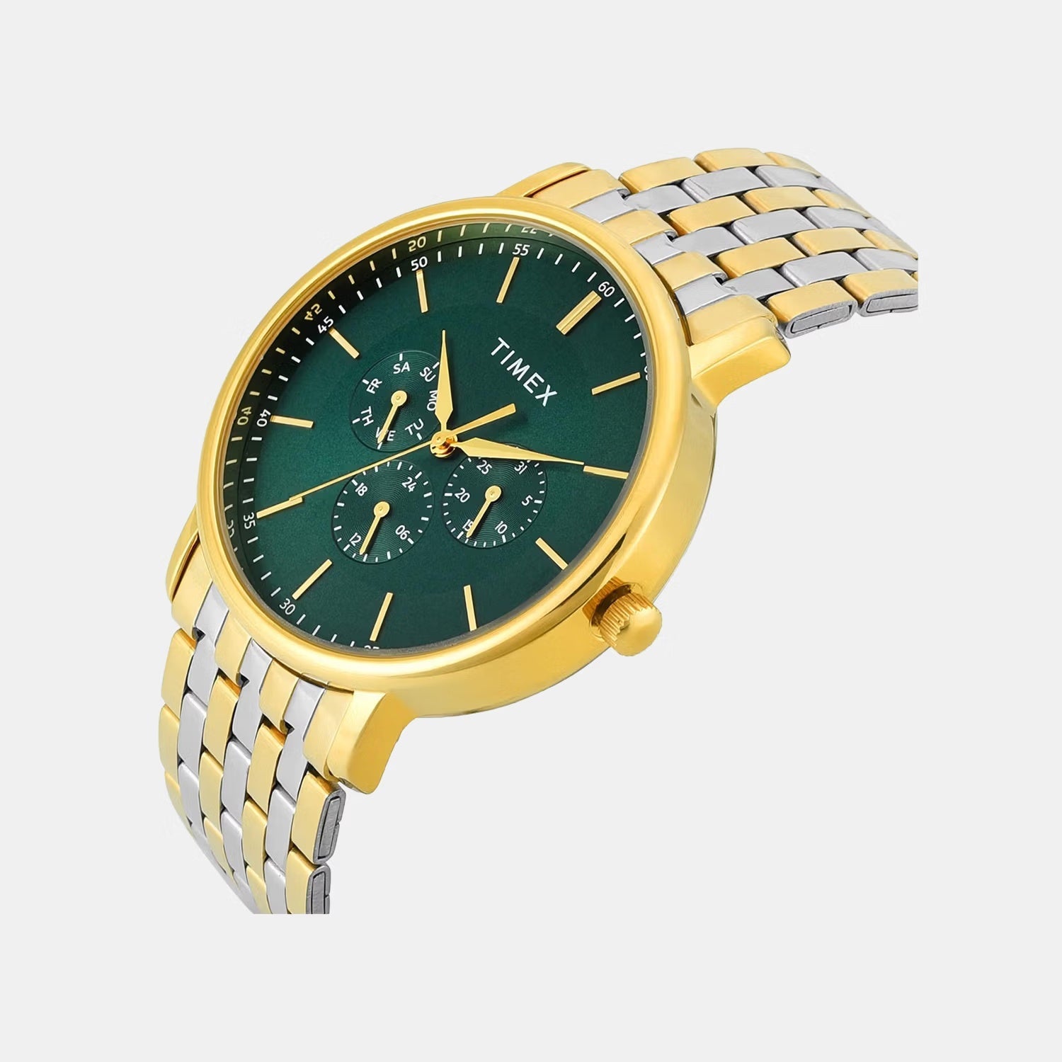 Timex Trendline Men Quartz Dial Multi-Function Stainless Steel Watch Twtg12806