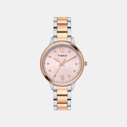 Timex Trendline Women Quartz Dial Analog Stainless Steel Watch Twtl12114
