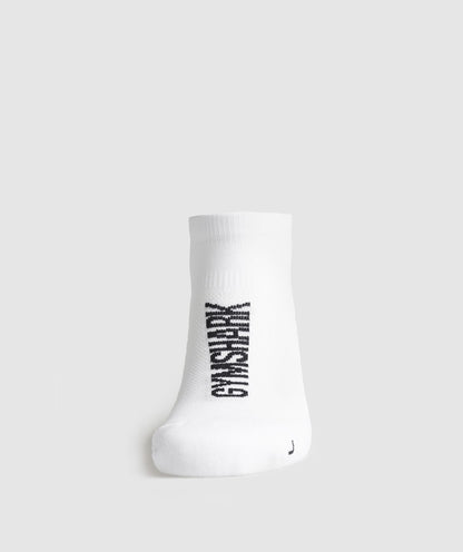 Women's Gymshark Tab Running Socks White