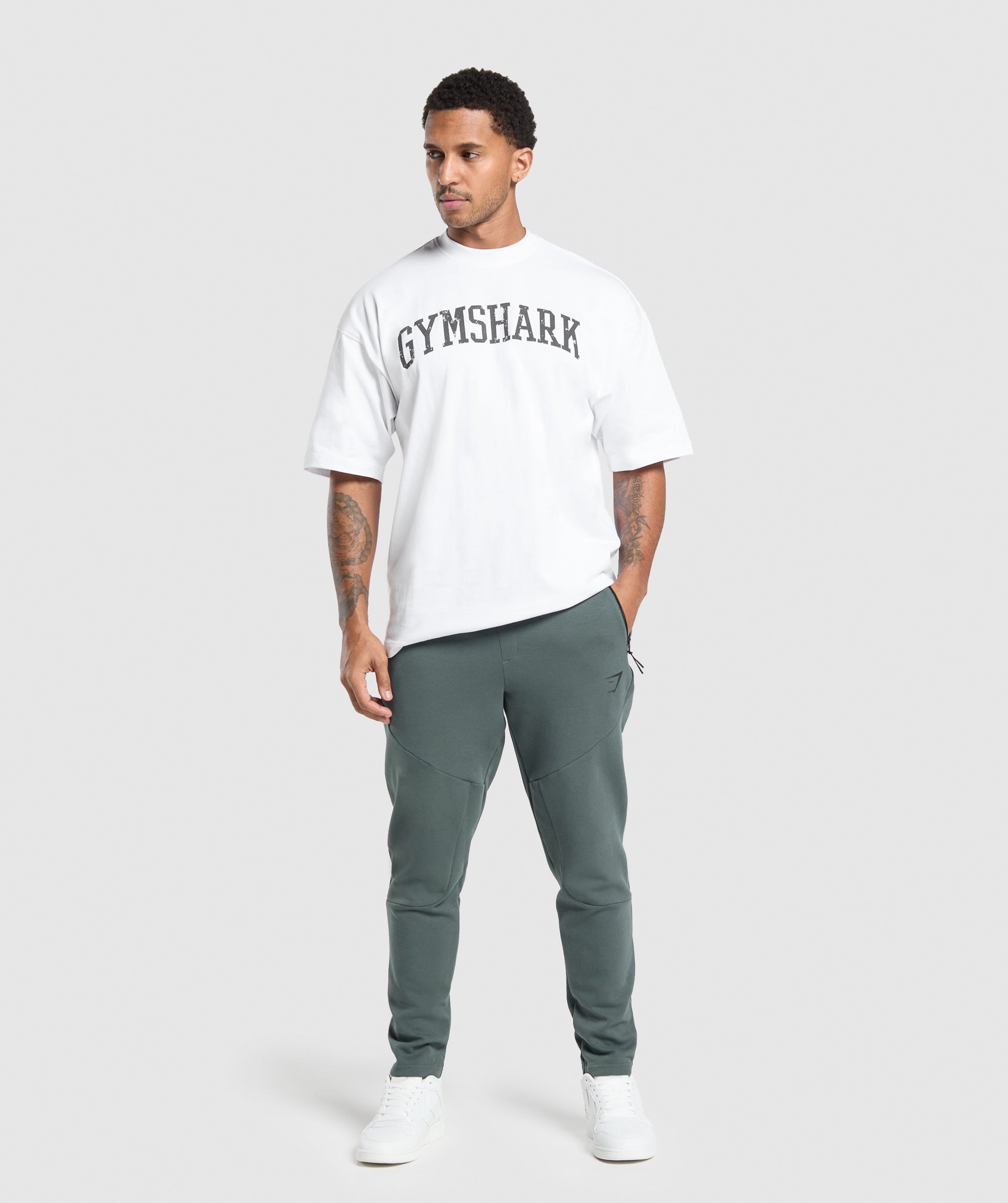 Gymshark Interlock Tech Joggers Slate Teal