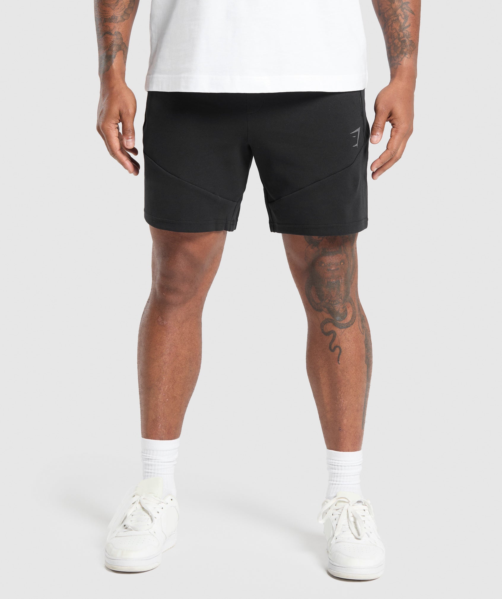 Gymshark Interlock Tech 6" Shorts Black