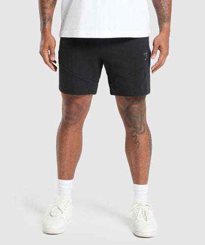 Gymshark Interlock Tech 6" Shorts Black