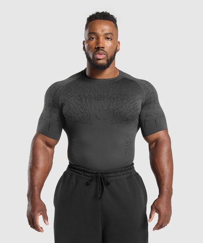 Gymshark Tectonic Seamless T Shirt Asphalt Grey