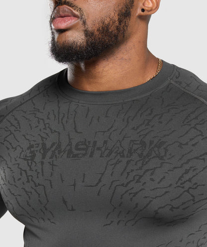 Gymshark Tectonic Seamless T Shirt Asphalt Grey