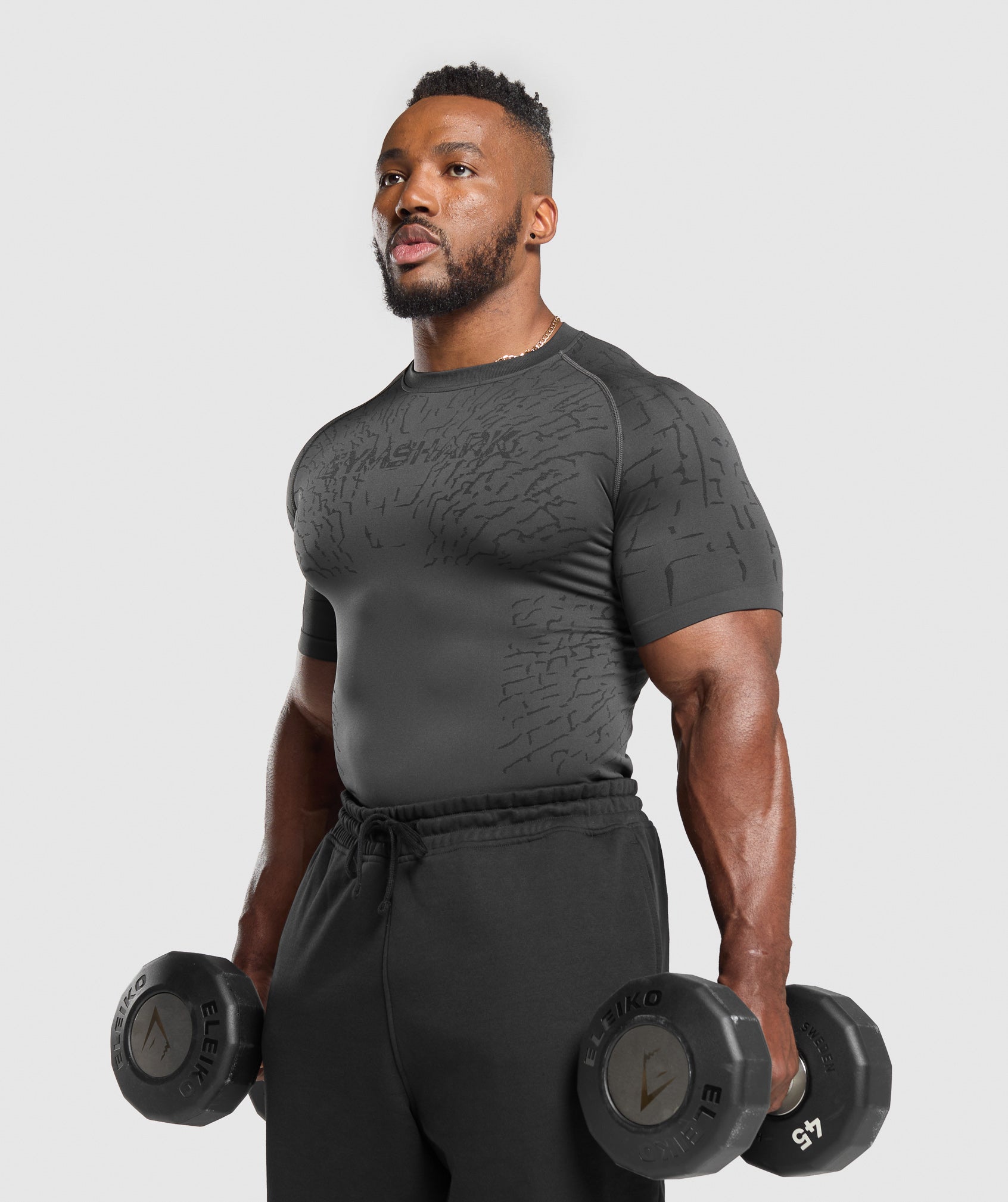 Gymshark Tectonic Seamless T Shirt Asphalt Grey