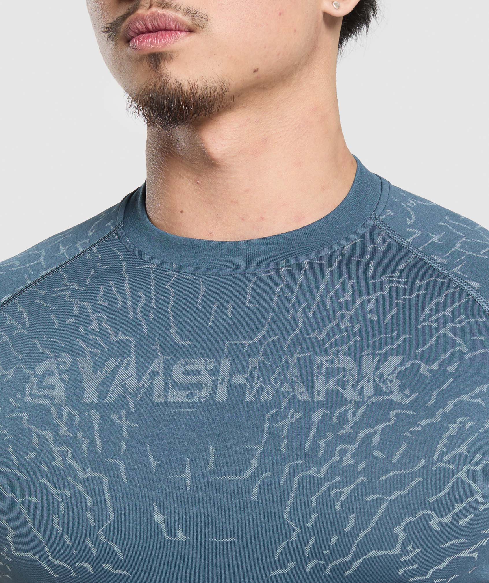 Gymshark Tectonic Seamless T Shirt Cargo Blue