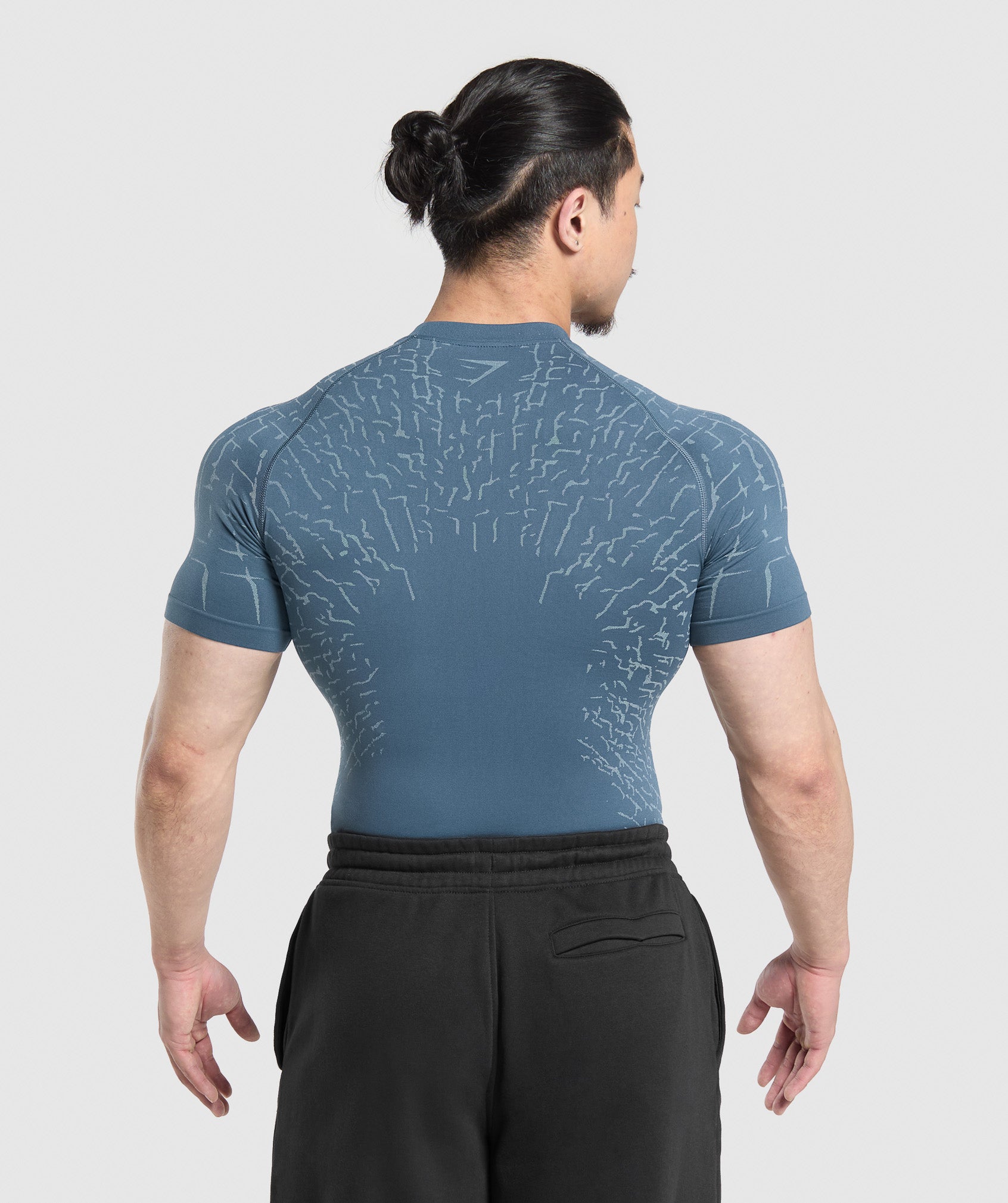 Gymshark Tectonic Seamless T Shirt Cargo Blue