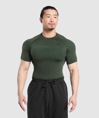 Gymshark Tectonic Seamless T Shirt Trail Green