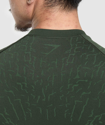 Gymshark Tectonic Seamless T Shirt Trail Green