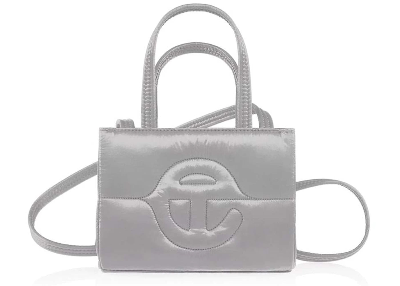 telfar small puff shopper grey