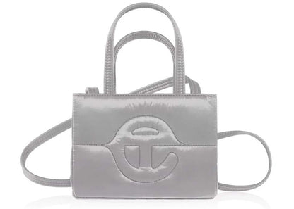 telfar small puff shopper grey