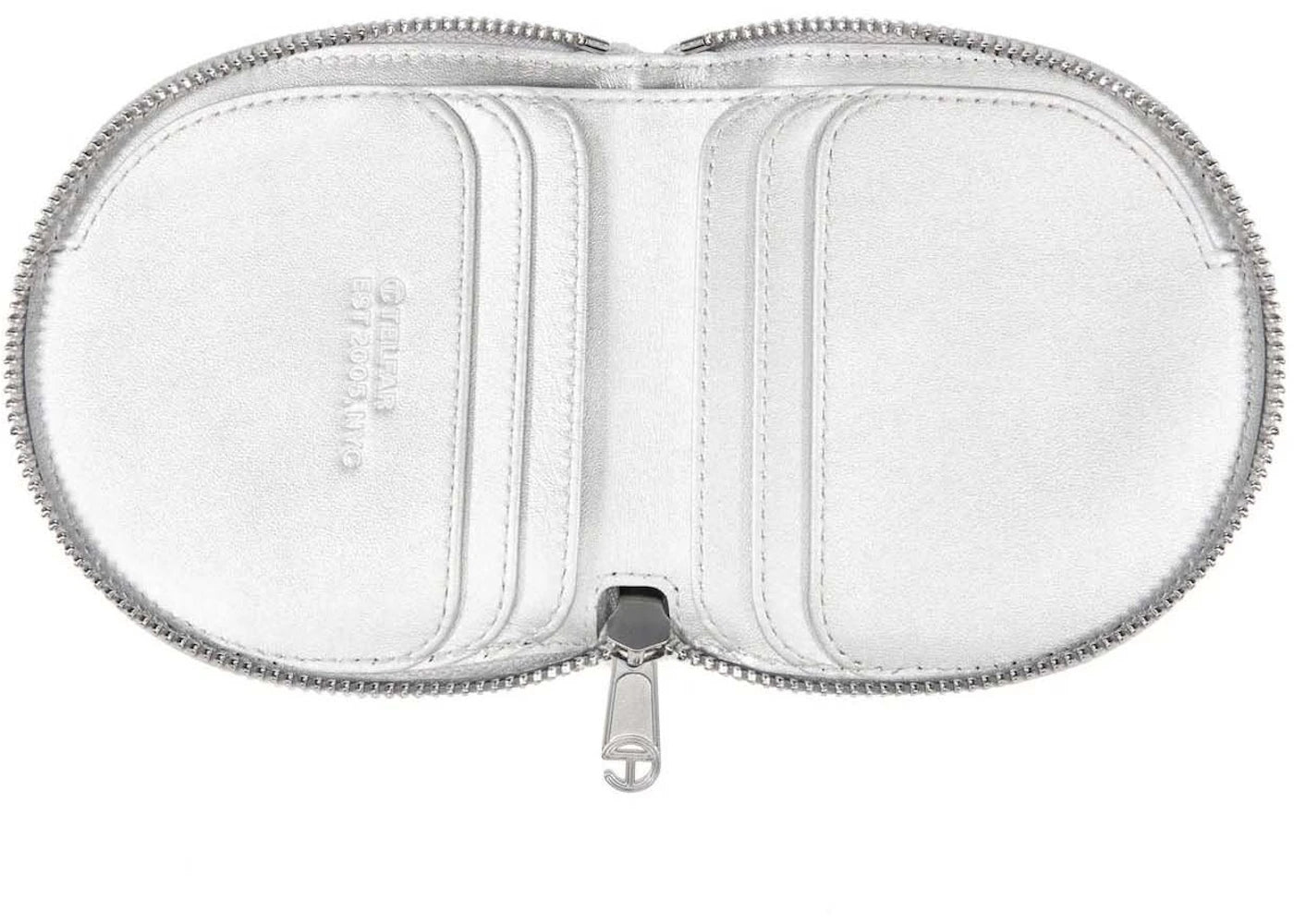 telfar wallet silver 
