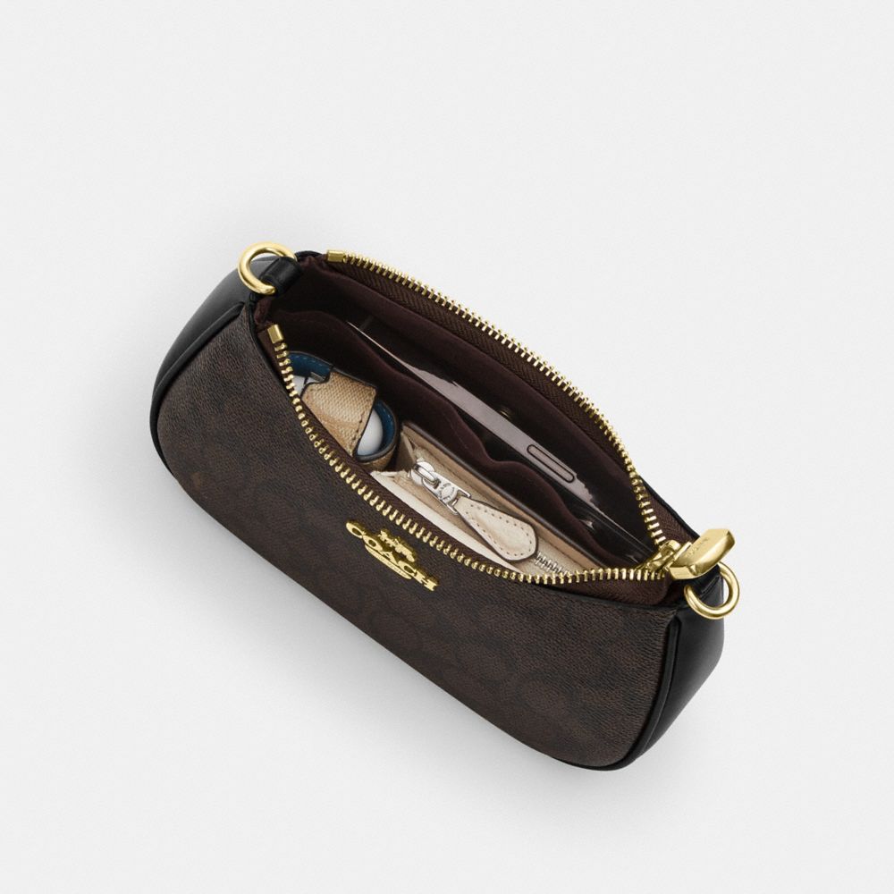 Coach Teri Mini Crossbody Bag With Floral Applique Silver Chalk