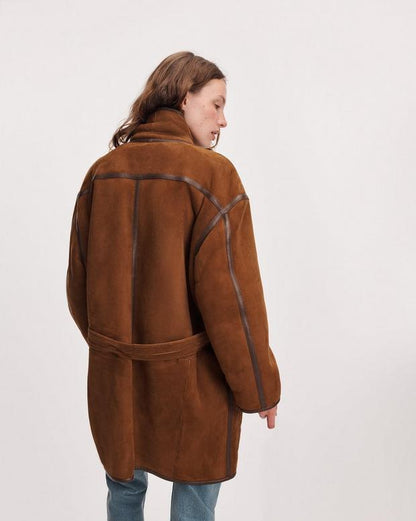 Rag & Bone Terri Suede Shearling Jacket