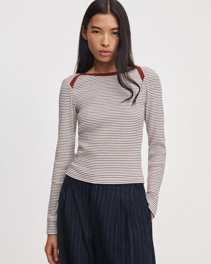 Rag & Bone the Essential Ribbed Bateau Tee