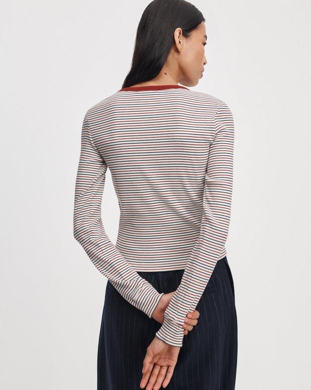 Rag & Bone the Essential Ribbed Bateau Tee