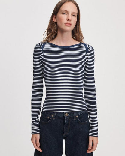 Rag & Bone the Essential Ribbed Bateau Tee