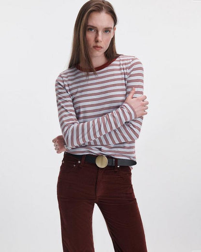Rag & Bone the Slub Striped Long-Sleeve Tee