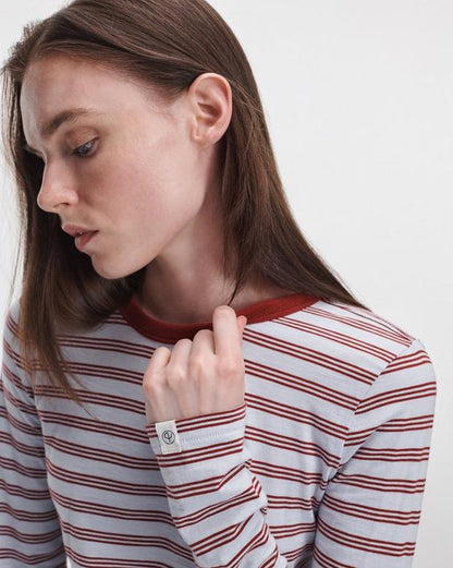 Rag & Bone the Slub Striped Long-Sleeve Tee