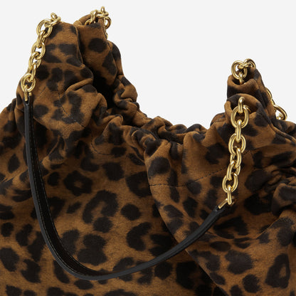 DeMellier The Miami leopard-effect suede & black smooth