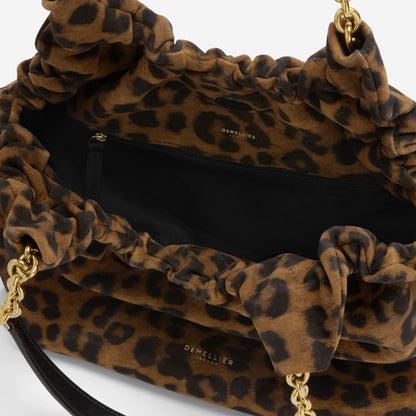 DeMellier The Miami leopard-effect suede & black smooth