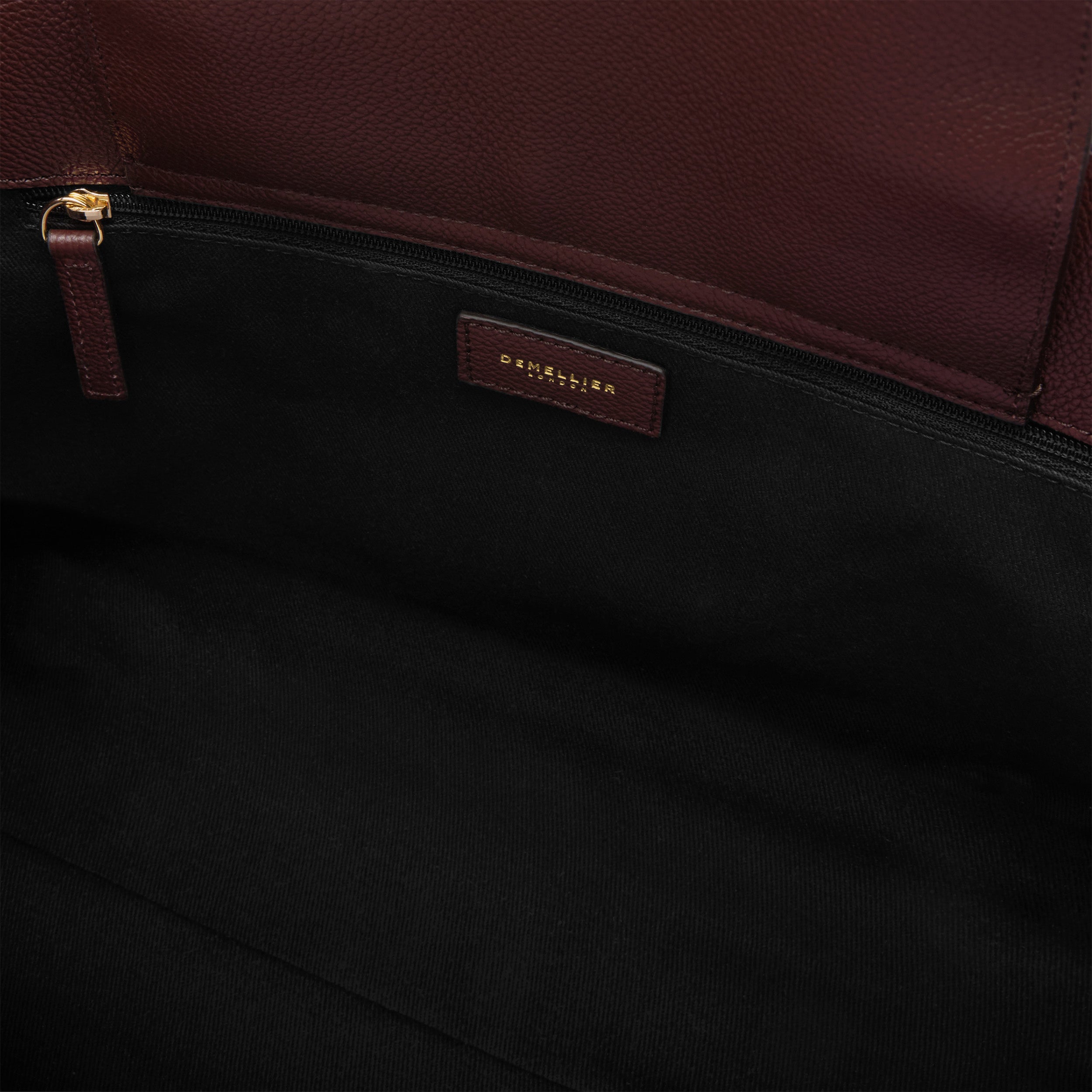 DeMellier The Midi Hudson burgundy small grain