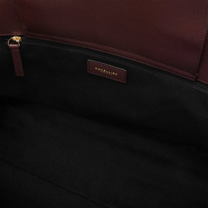 DeMellier The Midi Hudson burgundy small grain