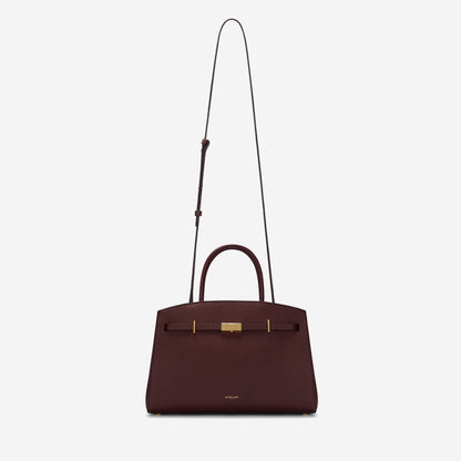 DeMellier The Midi Hudson burgundy small grain