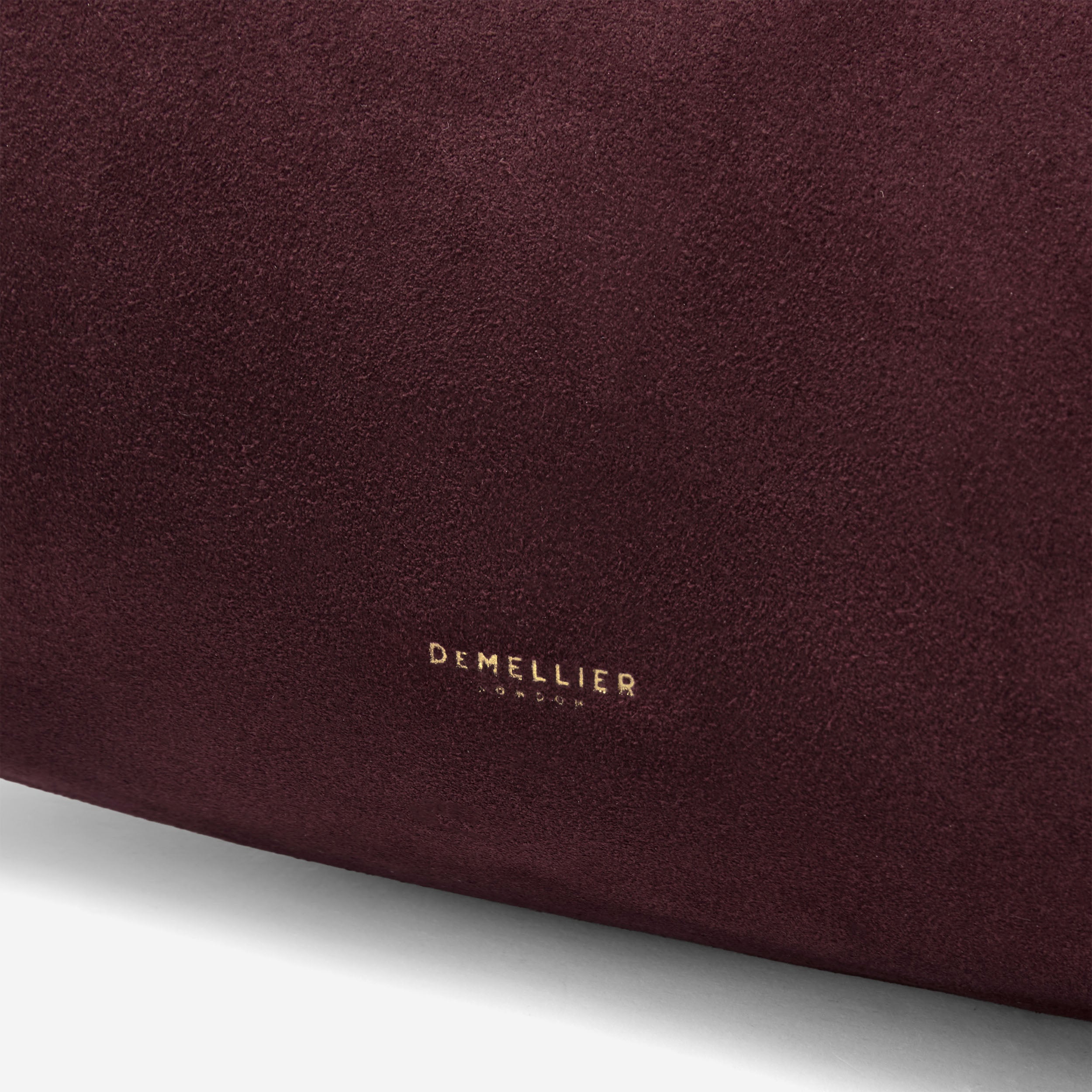 DeMellier The Midi Miami burgundy suede & burgundy smooth