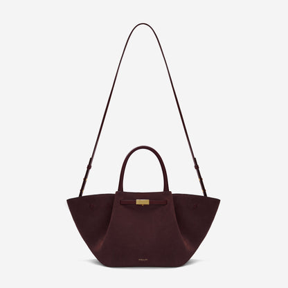 DeMellier The Midi New York burgundy suede & burgundy smooth