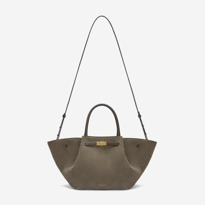 DeMellier The Midi New York deep olive suede & deep olive smooth