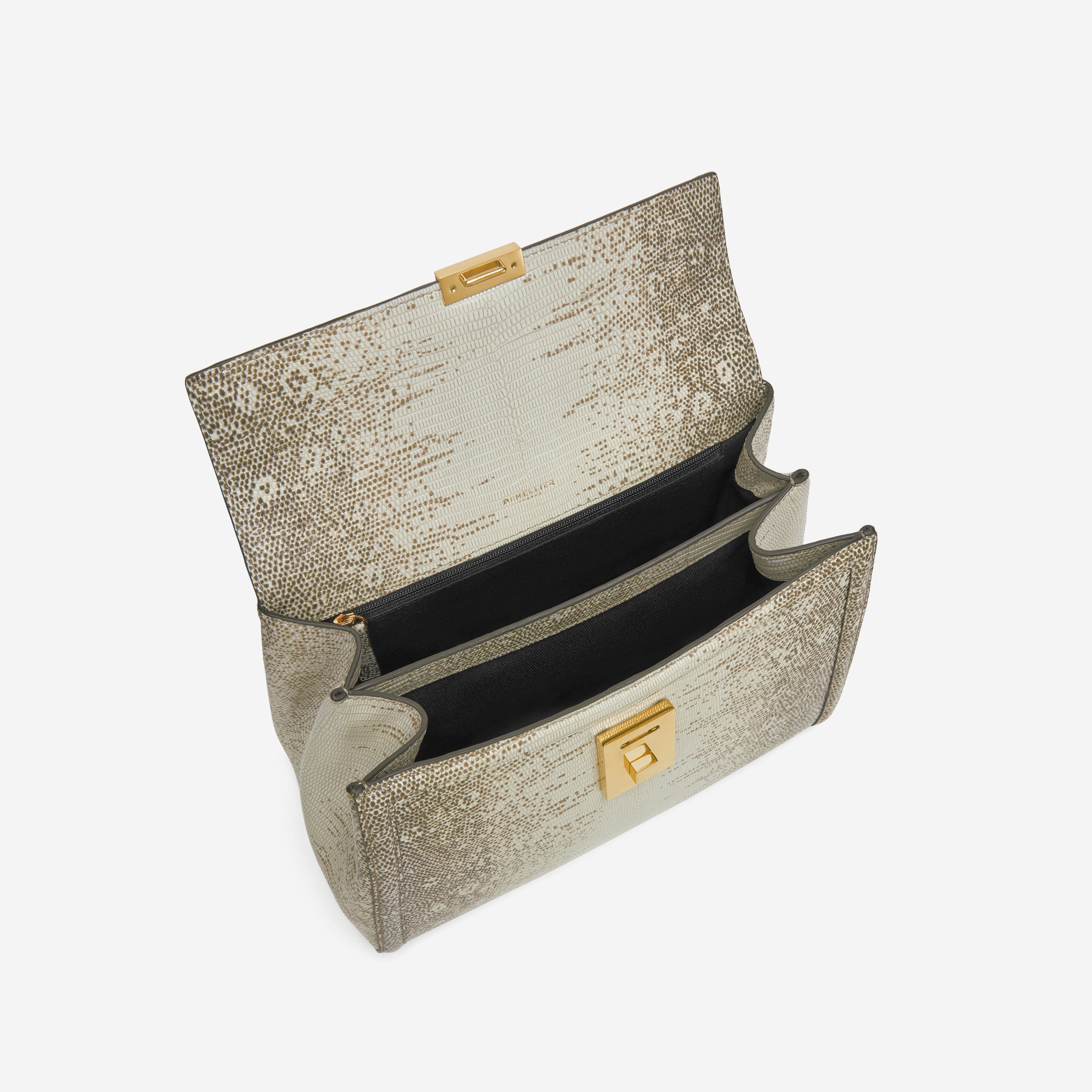 DeMellier The Midi Paris natural lizard-effect