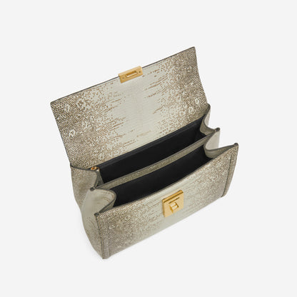 DeMellier The Midi Paris natural lizard-effect