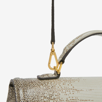 DeMellier The Midi Paris natural lizard-effect