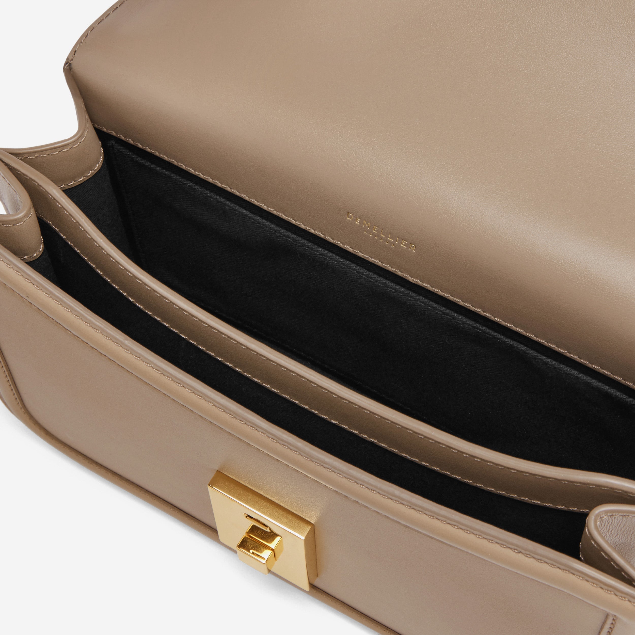DeMellier The Paris Crossbody dark sand smooth