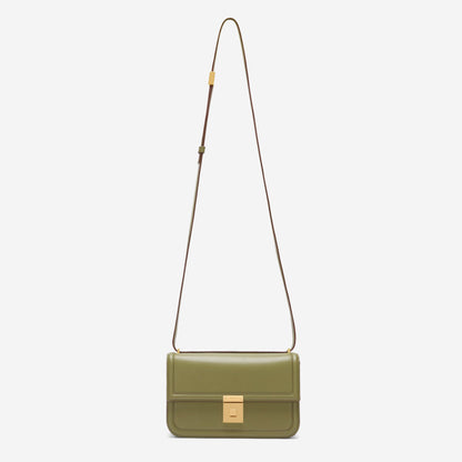 DeMellier The Paris Crossbody light olive smooth