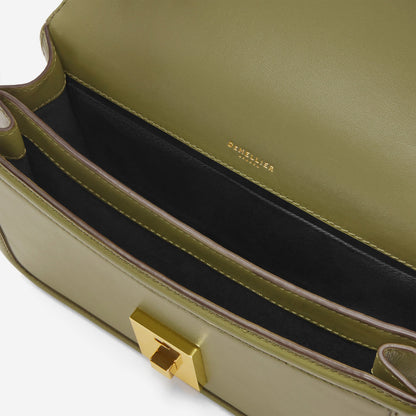 DeMellier The Paris Crossbody light olive smooth