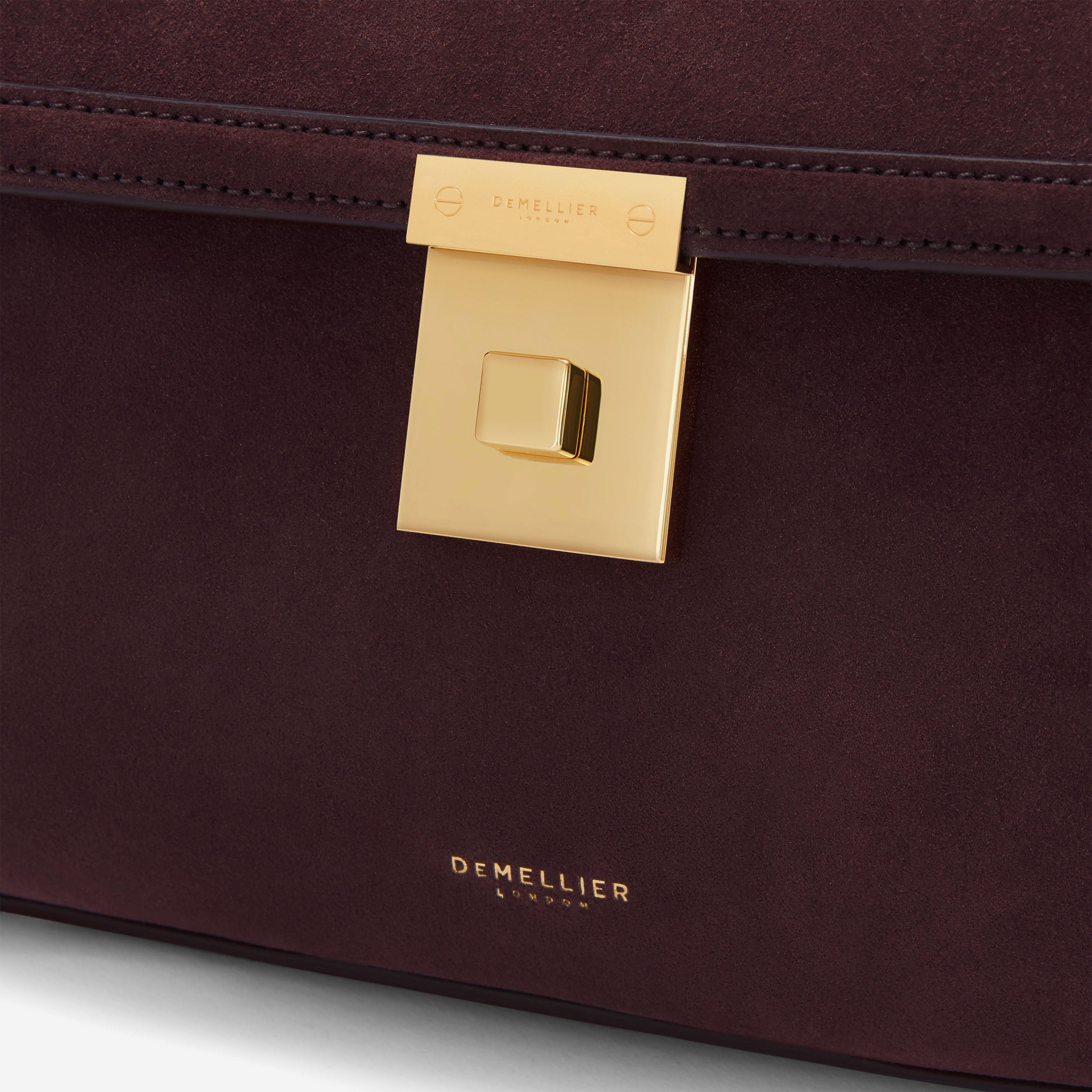 DeMellier The Paris burgundy suede