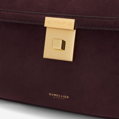 DeMellier The Paris burgundy suede
