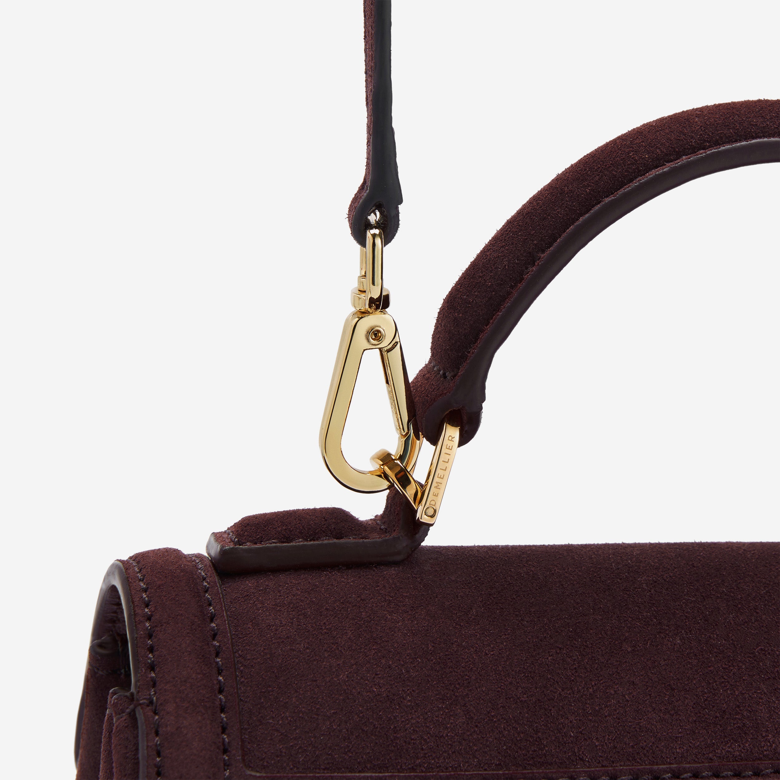 DeMellier The Paris burgundy suede