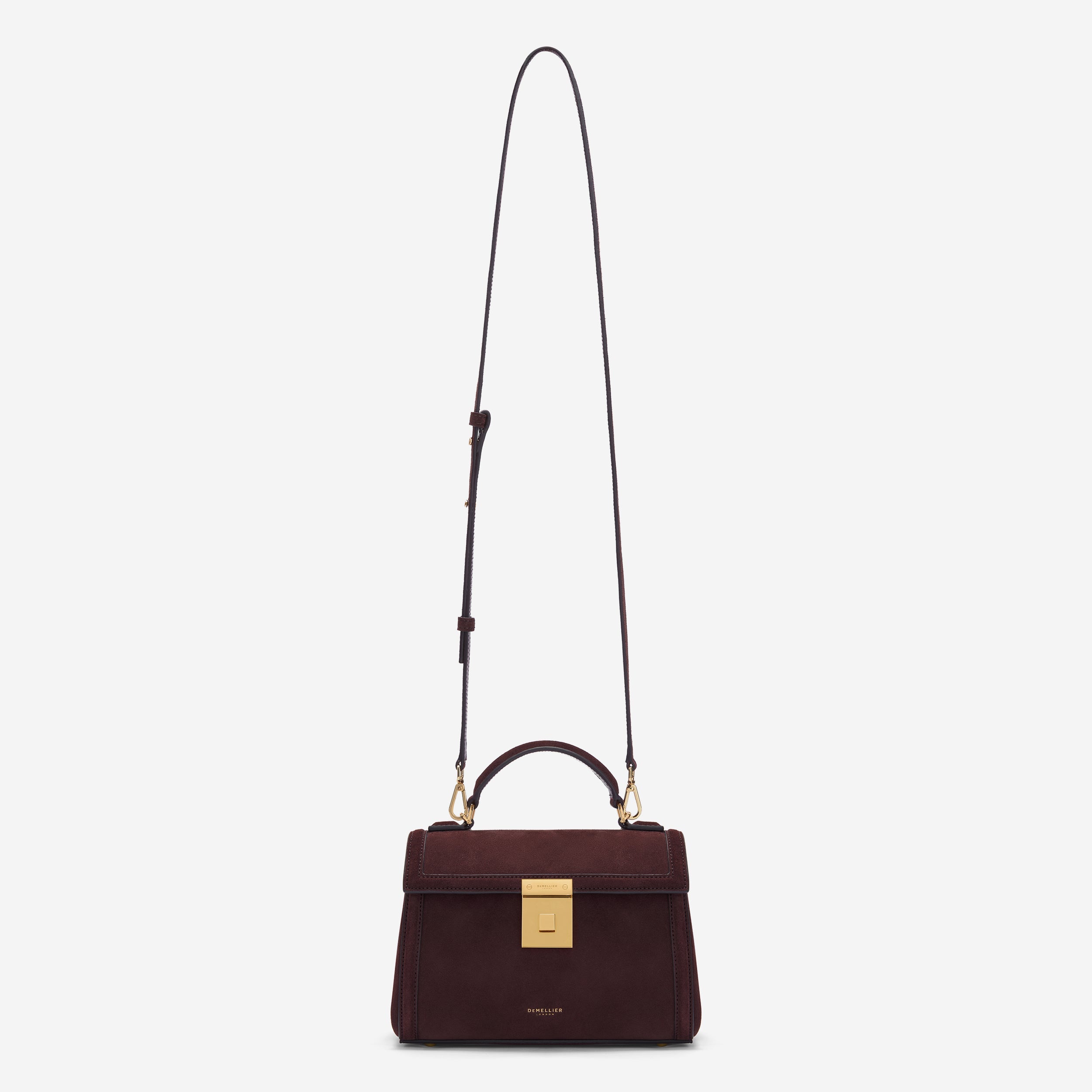 DeMellier The Paris burgundy suede