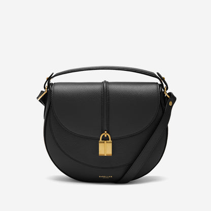 DeMellier The Siena Saddle black small grain