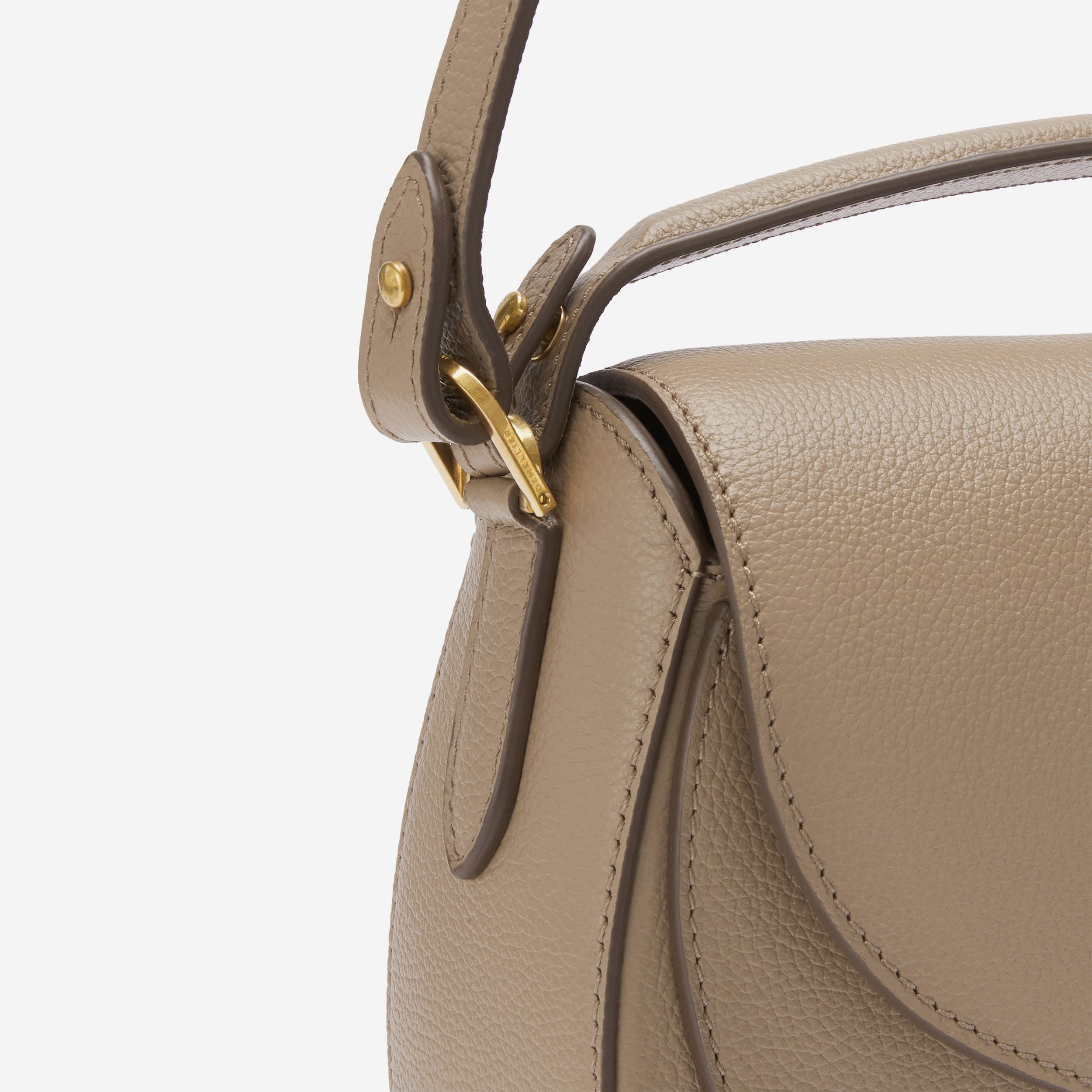 DeMellier The Siena Saddle dark sand small grain
