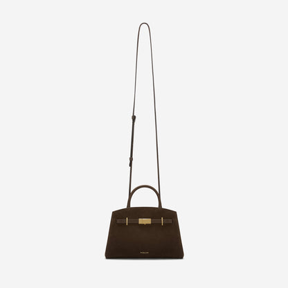 DeMellier The Small Hudson mocha suede & mocha smooth
