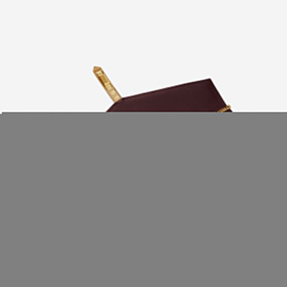 DeMellier The Tokyo Clutch burgundy smooth