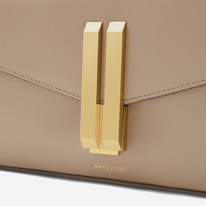 DeMellier The Vancouver Clutch dark sand smooth