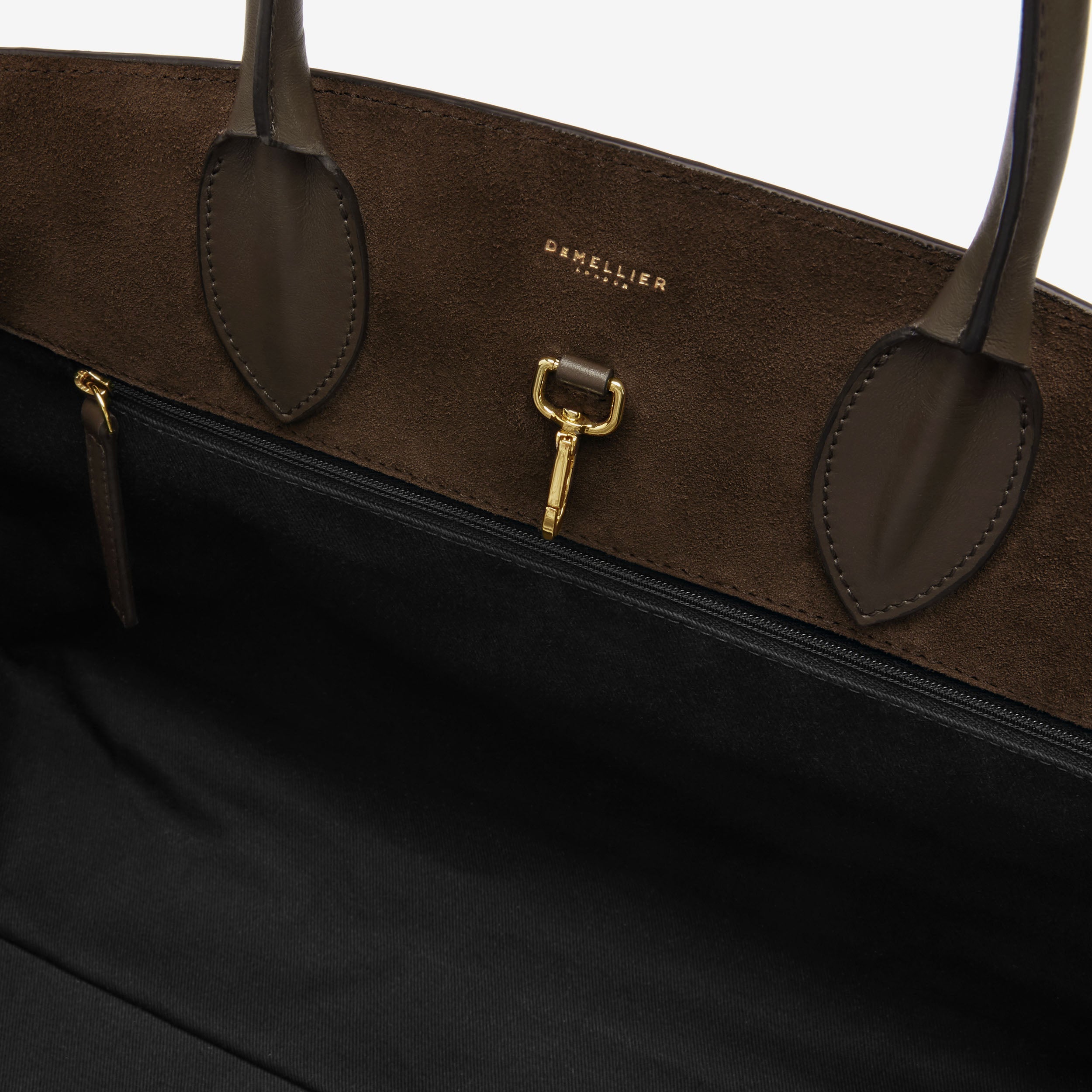 DeMellier The Hudson mocha suede & mocha smooth